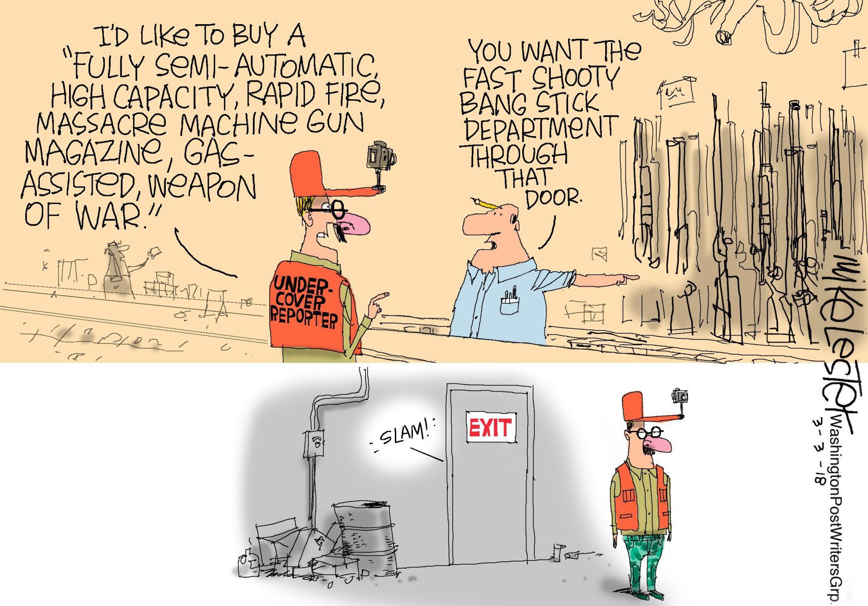 Mike Lester cartoon